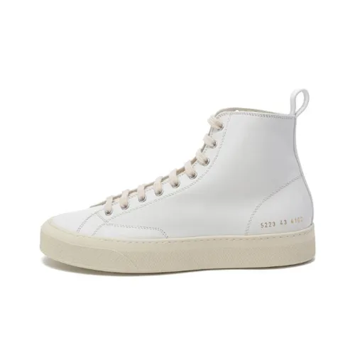COMMON PROJECTS Высокие кроссовки для скейтбординга Мужские Белые