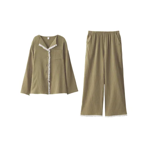 REDU Pajama Комплект Женский Темно-хаки