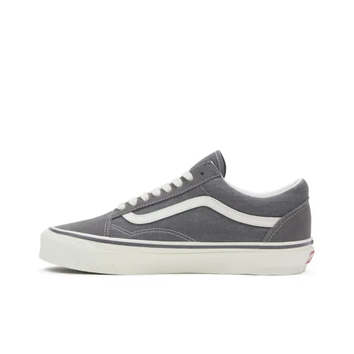 Vans Old Skool Collection Скейтборд Кроссовки Низкие Серые Белые Унисекс