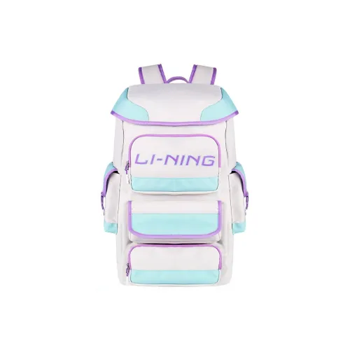 Лайнер Полиэстер Смесь Ткань Рюкзак Стандартный Унисекс Белый Фиолетовый