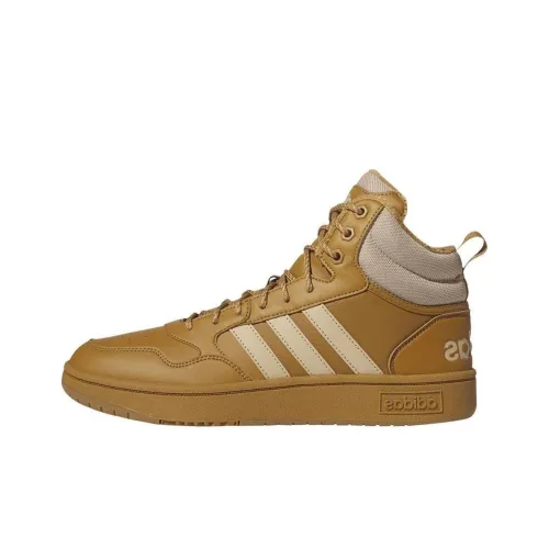 Adidas Neo Hoops 3,0 MID Амортизация Износостойкий MID Топ Скейтборд Кроссовки Мужские Коричневые