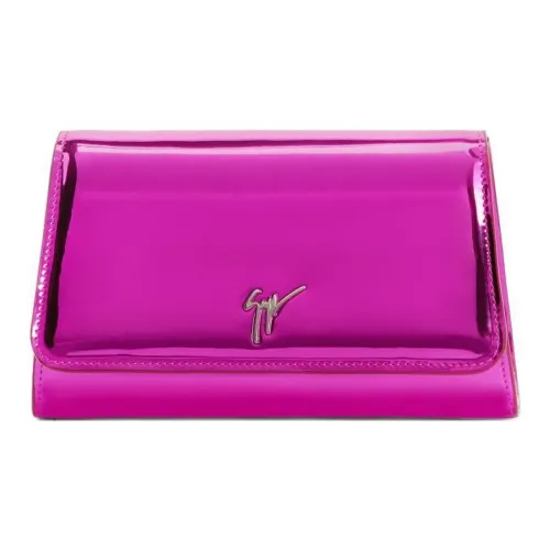 Giuseppe Zanotti GZ Синтетический материал Одно плечо Через плечо Клатч Мини Женский Фуксия