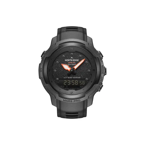 NORTH EDGE NE MARS Pro Электронные Часы Механические Часы Мужские Черный Циферблат
