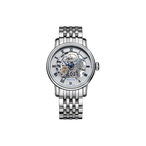 EPOS Автоматический механический механизм Мужские часы 41mm*41mm*9mm Скелет