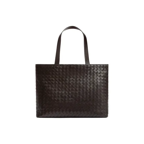 Bottega Veneta Телячья кожа Тоут Сумка Сумка для покупок Сумка Большая Мужская Мягкая Конфетного цвета Коричневый