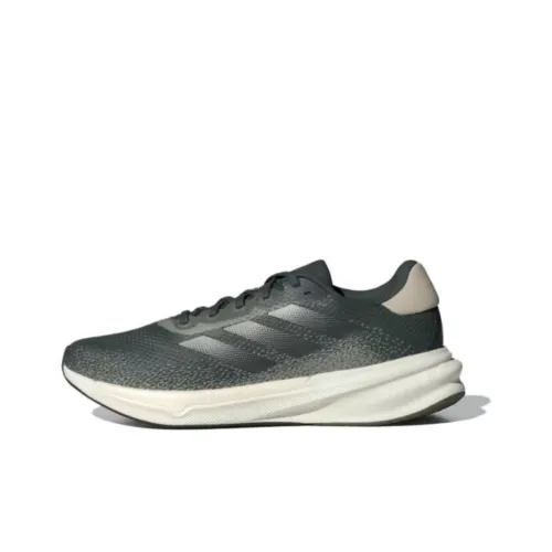 Adidas Supernova 2 Амортизация Износостойкие Низкие Кроссовки для Бега Мужские Серый Зеленый