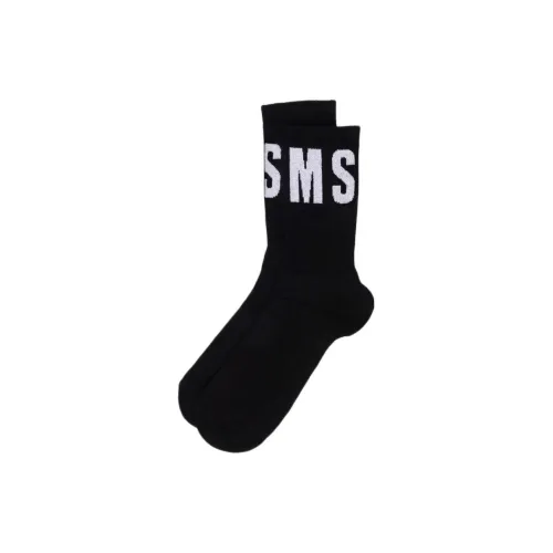 MSGM Черные мужские носки MID до икры