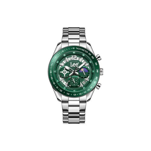 Lee Watch Кварцевый механизм Стальной ремешок Черный циферблат Унисекс День Святого Валентина День отца Праздник Классическая коробка Подарок