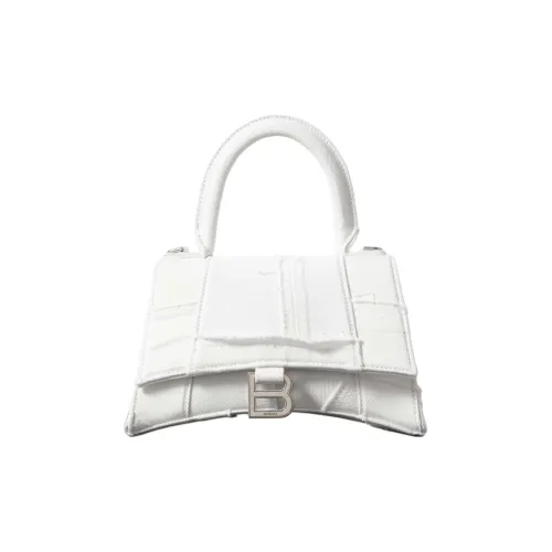 Balenciaga HOURGLASS Деним Сумка через плечо Сумка Женская Белая