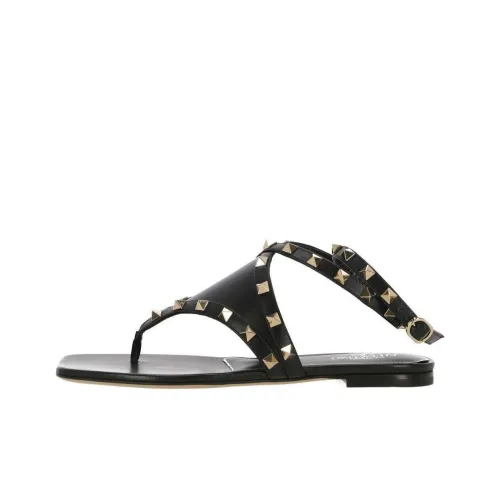 Valentino Rockstud One Ремень Сандалии 1,5 см Женские Черные