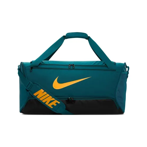 nike Полиэстер Одно плечо Через плечо Сумка Дорожная сумка Средний Унисекс Геодная бирюза Черный Солнце Циферблат