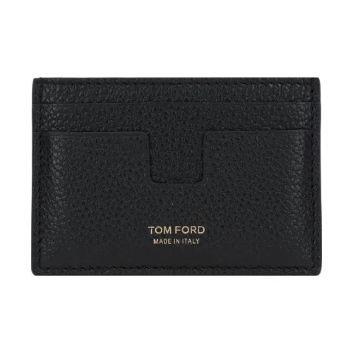 TOM FORD Рельеф Телячья кожа Держатель для карт Держатель для карт Мужской Черный