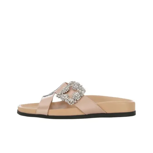 MANOLO BLAHNIK Слипоны Женские Светлый Умбра