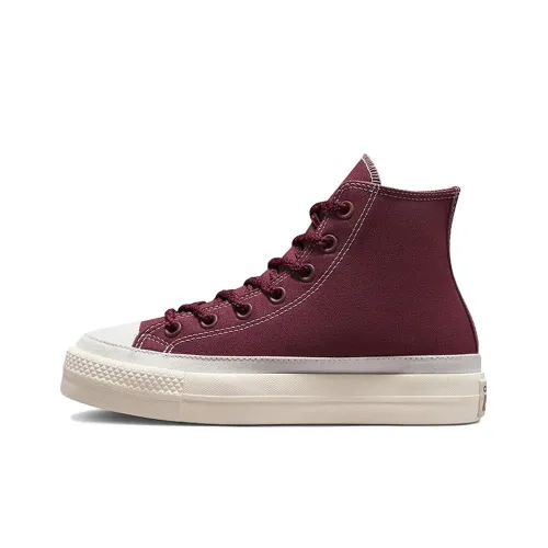 Converse Chuck Taylor All Star Износостойкие Легкие Амортизирующие Высокие Кеды Унисекс Красные