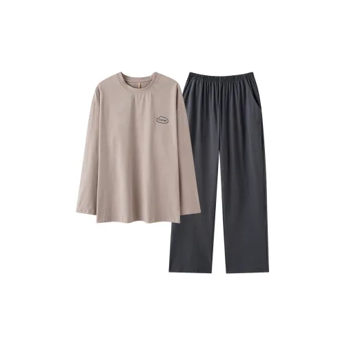 Kerener Pajama Комплект Мужской Светлый Кофейный