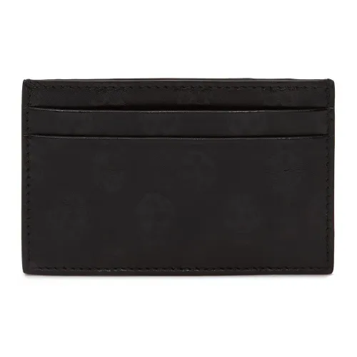 Alexander McQueen Держатель для карт из телячьей кожи мужской черный