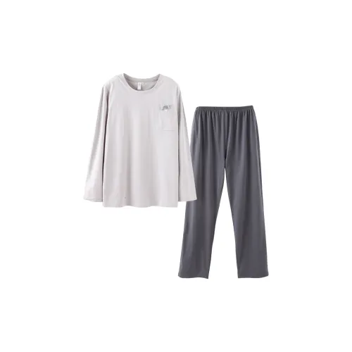 PBENO PD SS24 Пижамный комплект Мужской Кокосовый Серый