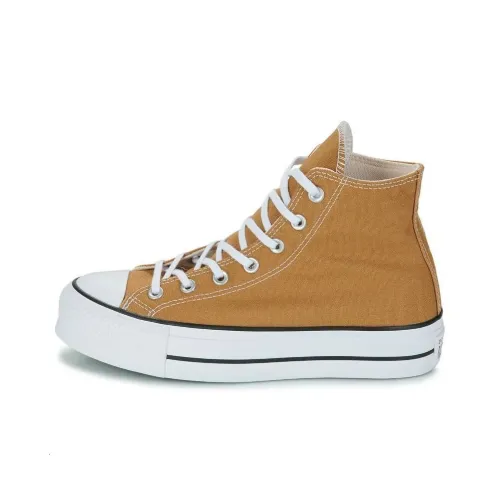 Converse Chuck Taylor All Star Износостойкие Дышащие Высокие Кеды Женские Желтые