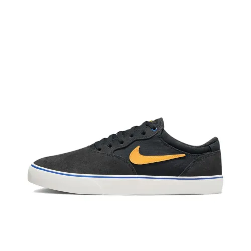 Nike SB Chron Slip Resistant Abrasion Resistant Low Топ Скейтборд Кроссовки Унисекс Черный