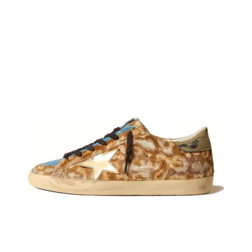 Golden Goose Супер Звезда Кроссовки для скейтбординга Низкие Топ с Леопардовым Принтом Venus Мужские