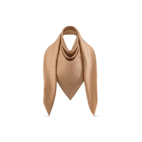 LOUIS VUITTON Вязаные шарфы Унисекс Коричневый