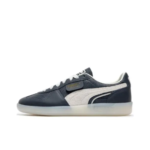PUMA Palermo Series Classica Амортизация Износостойкие Низкие Кроссовки для скейтбординга Унисекс Синий Белый Серый
