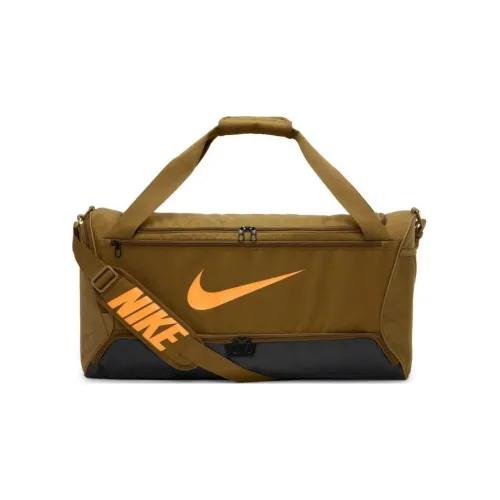 nike Синтетический материал Портативный Одно плечо Дорожная сумка Большой Мужской Коричневый