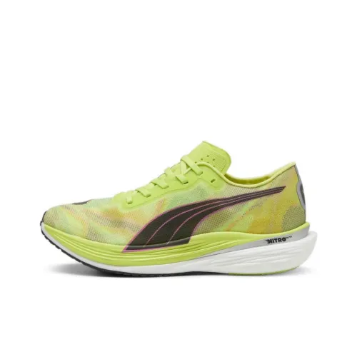 PUMA Deviate Nitro Elite 2 противоскользящие устойчивые к истиранию низкий топ беговые кроссовки мужские зеленые