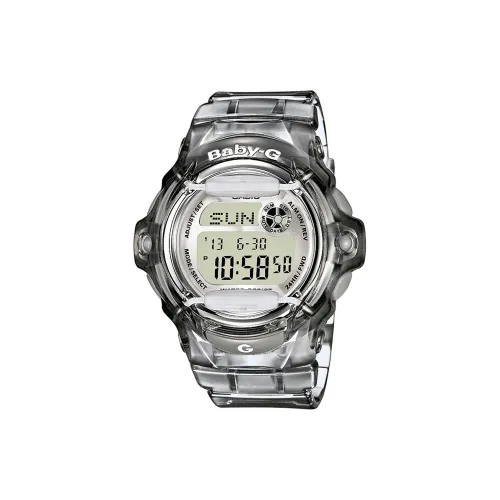 CASIO Baby G Collection Кварцевый механизм Смольный ремешок Часы Унисекс Белый циферблат