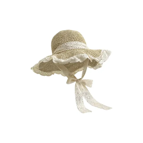 Youyoulan Соломенная плетеная шляпа с защитой от солнца женская