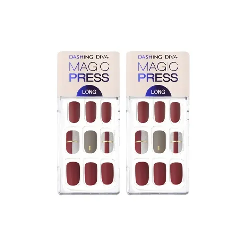 DASHINGDIVA Красный Матовый Наклейки для Ногтей #MDR548SL*2