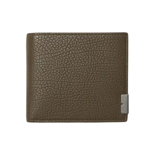 Burberry Телячья кожа Кошелек Мужской Военный зеленый