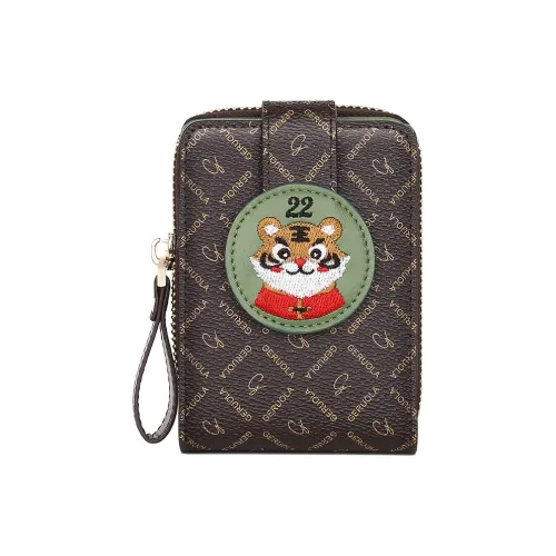 Gorora PVC держатель для карт Стандартный Женский Матча Зеленый Лунный свет Синий