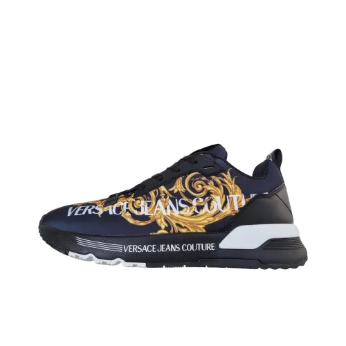 VERSACE Jeans Couture Dynamic Low Топ Спортивная повседневная обувь Мужской Черный