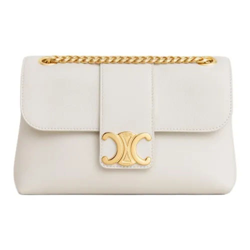 CELINE Teen Victoire Коровья кожа Сумка через плечо Сумка на плечо Женская Белая