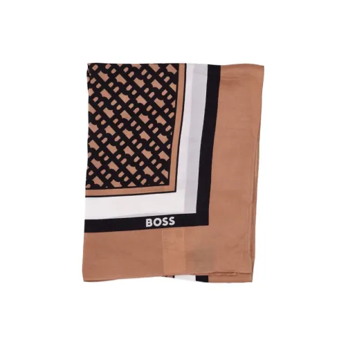 BOSS Шелковые шарфы Женские Коричневый