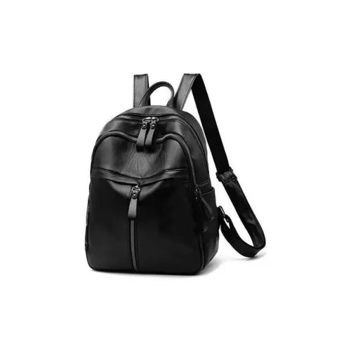 Dusen Kangaroo ПУ (полиуретан) Рюкзак Средний Унисекс Черный