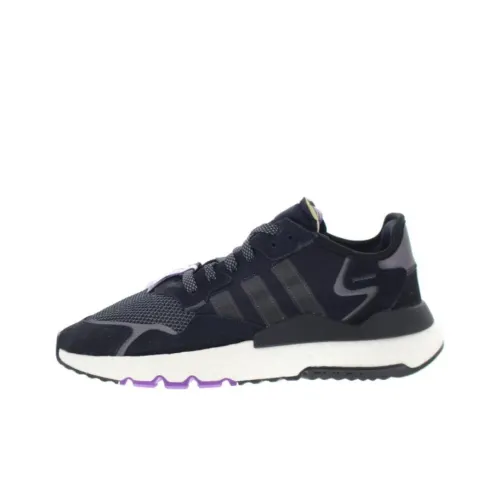 Adidas Originals Nite Jogger Повседневный Низкий Топ Черный Фиолетовый Мужской