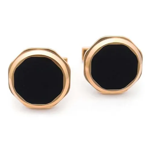 BVLGARI Octo Запонки Запонки Octo, Розовое Золото 18 Карат, Элементы Из Оникса