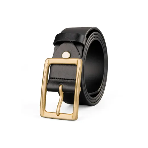 Cows Reign Однослойный ремешок из натуральной коровьей кожи мужской ширина 3,7 см