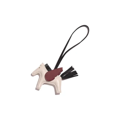 HERMES Lambskin Подвески Унисекс Белый