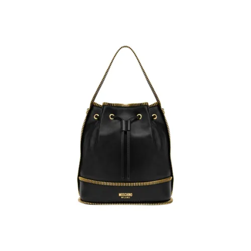 MOSCHINO Телячья кожа Ведрообразная сумка Женская Черная