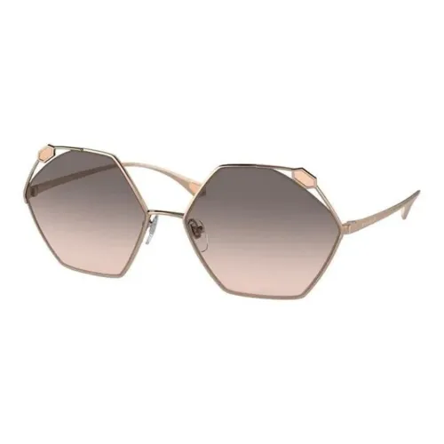 BVLGARI Нерегулярная форма Солнцезащитные очки Унисекс Золото