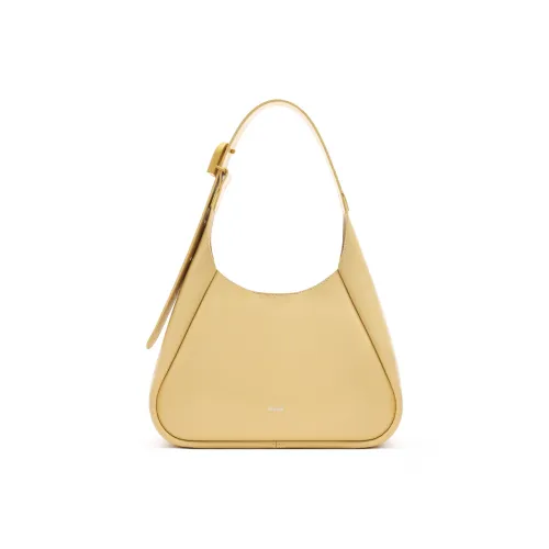 MUVA Коровья кожа Подмышечная маленькая сумка с магнитной застежкой Женская Кремовый Молочный белый Сумеречный черный