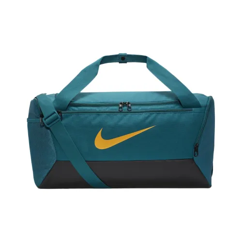 nike Полиэстер Одно плечо Через плечо Спортивный зал Сумка Маленький Унисекс Геодная бирюза Черный