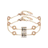 Браслет с подвеской "Маленькая круглая подвеска" 1 пара