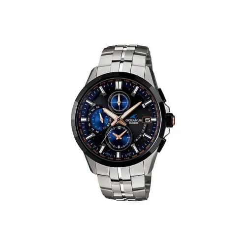 CASIO Солнечный Кварцевый Механизм Титан Ремешок Часы 47,6*42,7*12 мм Мужские Часы Черный Циферблат