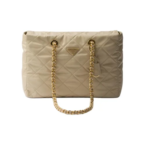 PRADA RE Edition Переработанный Нейлон Тоут Сумка Сумка для покупок Сумка Сумка через плечо Женская Пустынно-желтая