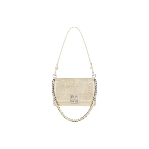 Givenchy Холст с кожей Сумка через плечо Сумка среднего размера Женская Пыльно-золотая