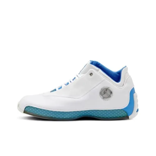 Jordan Air Джордан 18 OG Low MELO Anti-Slip Lightweight Low Top Винтажные баскетбольные кроссовки Мужской Синий Белый